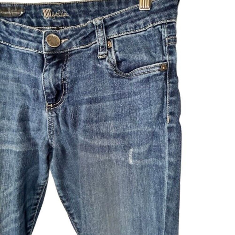 Kut From the Kloth Blue Jeans 6 Catherine Boyfriend Distressed Holes - Picture 3 of 13